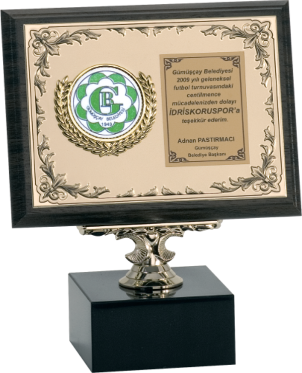 ODAK KUPA - Ahşap Plaketler - PL-072 B - 15x20 cm - Image 1