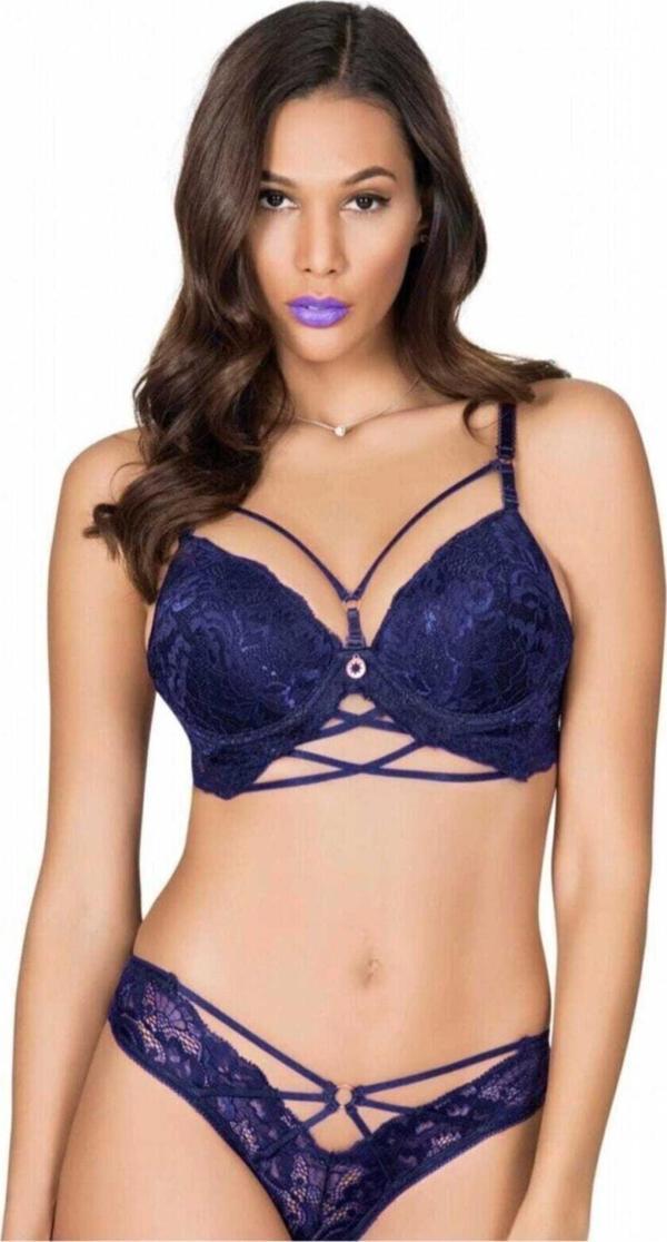 Le Jardin 5025-B Destekli-Balenli Biye Şeritli Silikonlu Sütyen Takımı - Image 1