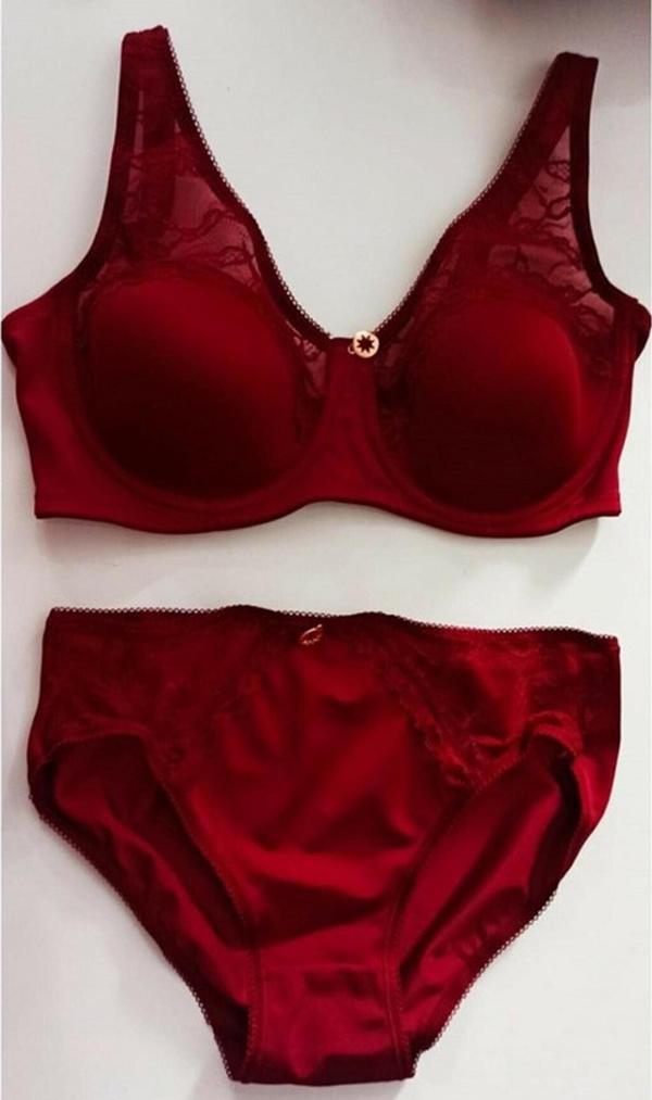 Le Jardin 5035-B Desteksiz-Balenli Soft Kaplı Dantel Geniş Askı Sütyen Takımı - Image 1