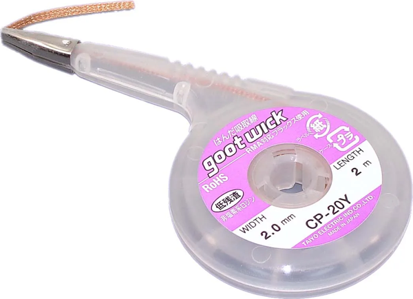 GOOT Wick Lehim Sökme Fitili, Metal Başlıklı Kartuş - Image 1