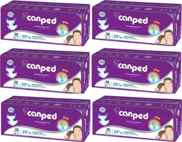 Canped Hasta Bezi Çocuklar Için Bel Bantlı 6 Lı Set 180 Adet Xs (6pk*30) - Image 1