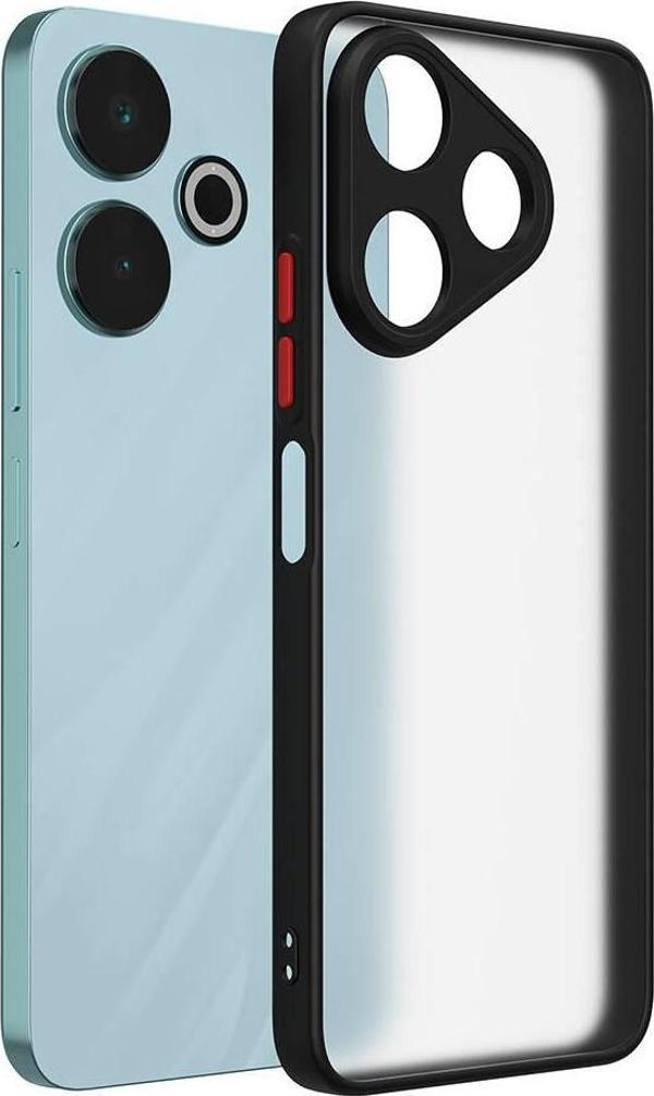 Xiaomi Redmi 13 4G Uyumlu Kamera Korumalı Darbeye Karşı Dayanıklı Arkası Mat Silikon Kılıf - Image 1