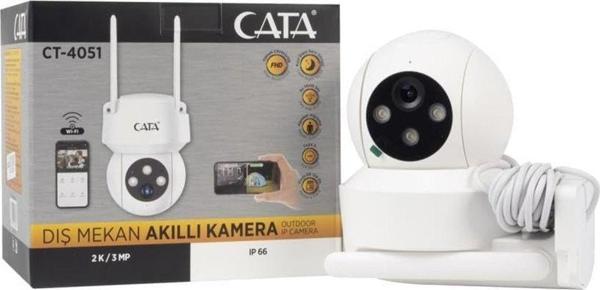 Cata Ct-4051 Gece Görüşlü Akıllı Dış Mekan 360° Dönebilen Güvenlik Ip Kamera Full Hd 1080P Tuya Smar - Image 1