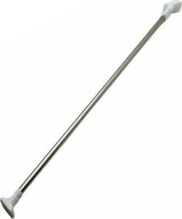 Gardolap içi Paslanmaz Çelik Askı Borusu 70-120cm arası Uzayıp Kısalan Ayarlı Sağlam Gardrop Borusu - Image 1