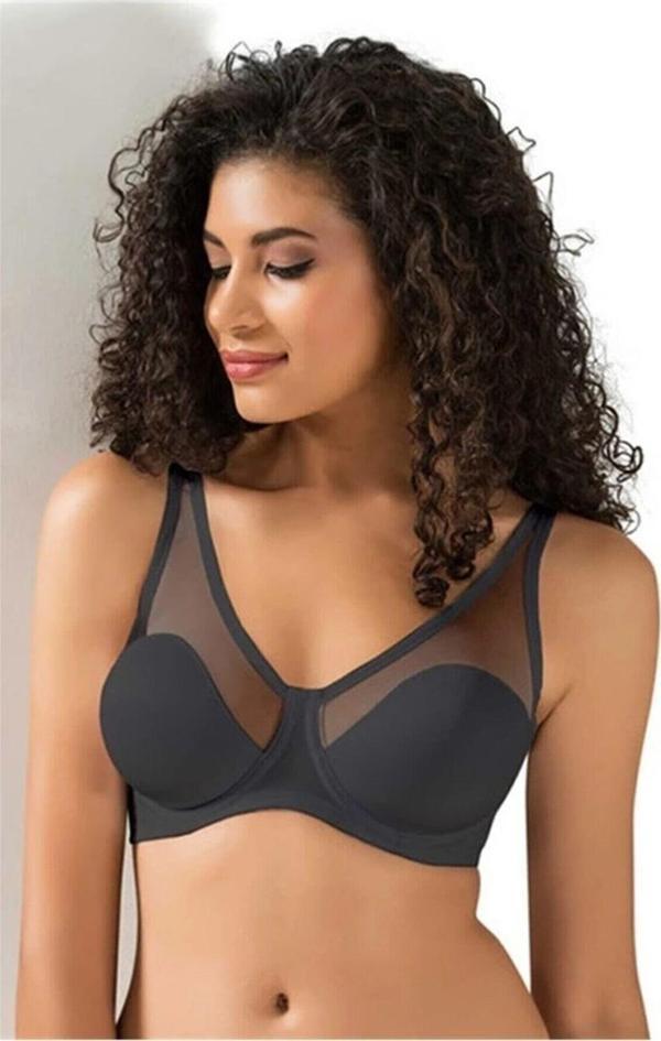 Le Jardin 9200-B Desteksiz-Balenli Tül Kaplı Soft Sütyen - Image 1