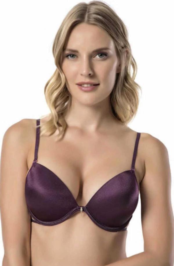 Le Jardin 7007-B Destekli-Balenli Taşlı Biyeli Micro Sütyen - Image 1