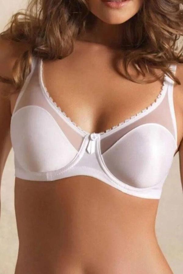 Yeni İnci Kadın Desteksiz Balenli Askı Transparan Detaylı Toparlayıcı Sütyen (1640) - Image 1