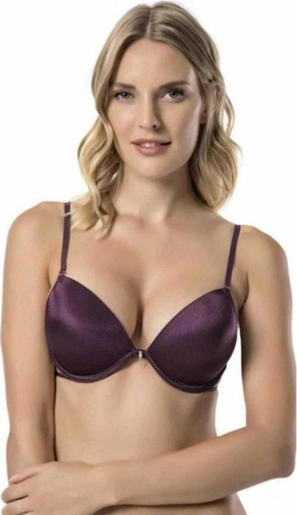 Le Jardin 7007-B Destekli-Balenli Taşlı Biyeli Micro Sütyen - Image 1