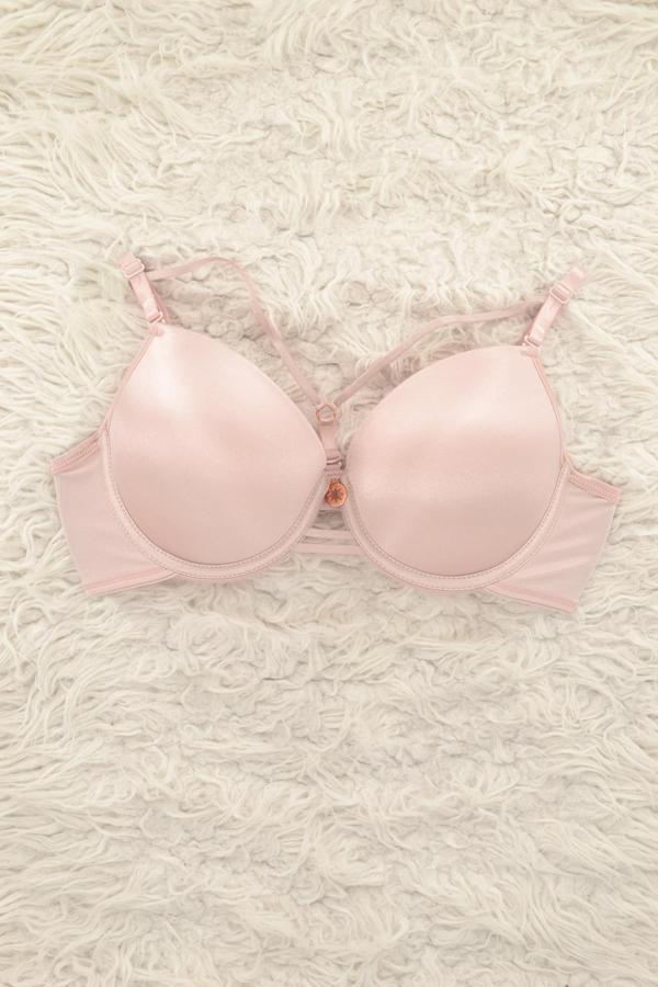 Le Jardin 7008-B Destekli-Balenli Micro Kaplı İpli Push-Up Sütyen - Image 1