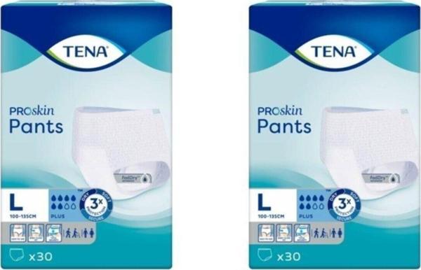 TENA Hasta Bezi Pants Proskin Emici Külot 30'lu L 6 Damla 2'li Pkt - Image 1