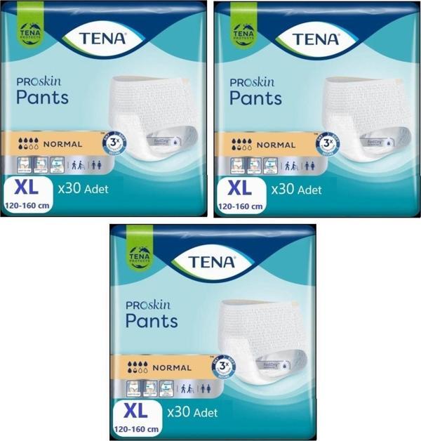 TENA Proskin Pants normal emici külot ekstra large-büyük ( XL) 5,5 damla 120-160 cm 90 adet - Image 1