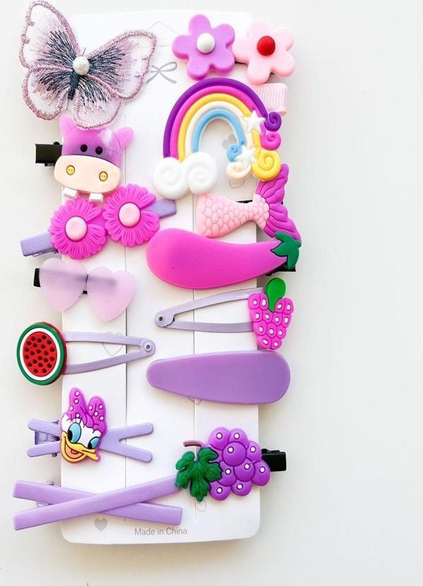 Pretty Karışık 14 Lü Set Çocuk Tokası - Image 1