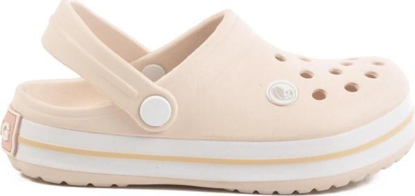 Ekru Eva Hafif Unisex Çocuk Sabo Terlik 214 F - Image 1