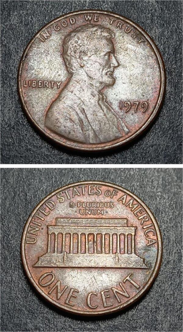 Escoines Koleksiyon 39963687b216992423 Abraham Lincoln 1979 ABD 1 Cent  Eski Yabancı Madeni Para - Image 1
