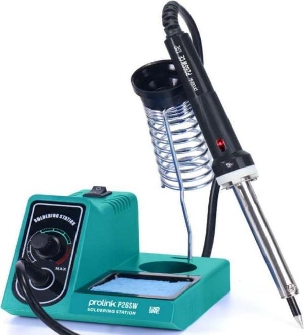 Luxury, 60w Dijital Akrobat Stand Analog Isı Ayarlı Havya, 60w Isı Ayarlı Lehim Makinası Prolink   P-26-SW - Image 1