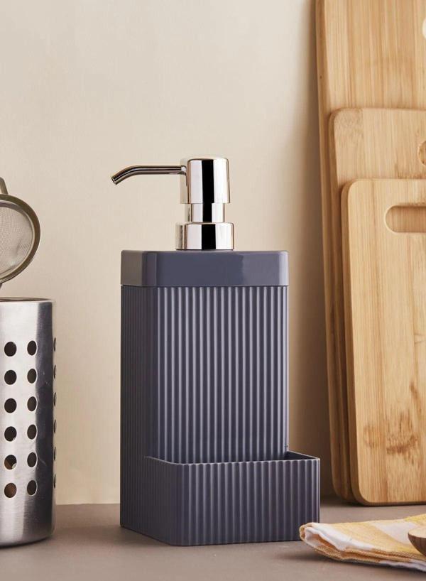 Kitchen Line Lisbone Bulaşık Süngeri Hazneli Sıvı Sabunluk Gold Pompalı - Image 1