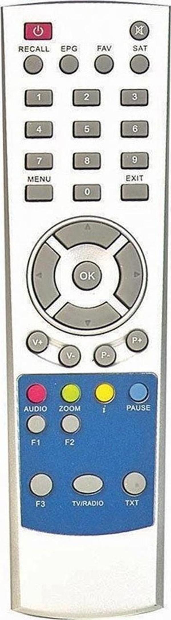 Herz Uydu Kumanda 20900 Botech 7000 Yazısız - Image 1