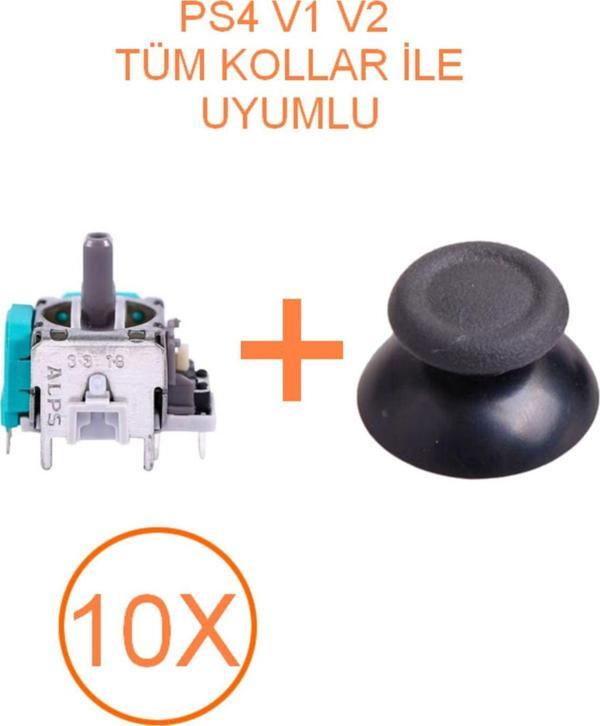 Siar 10 Adet Ps4 Analog Motoru + Topuz Başlık Set - Image 1