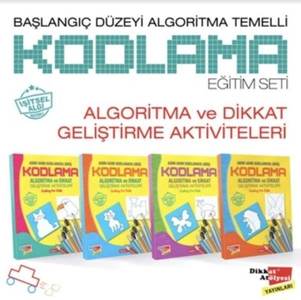 Algoritma Temelli Adım Adım Kodlama 4'lü Kitap Seti - Dikkat Atölyesi Yayınları - Image 1