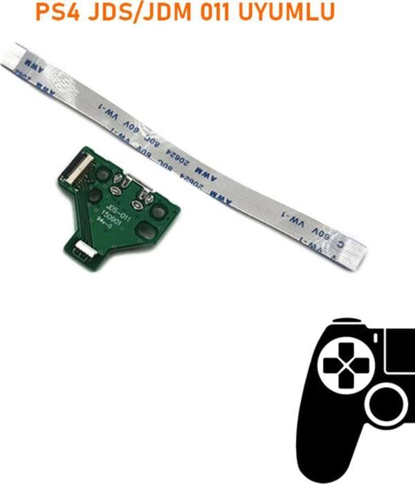 Siar Ps4 V1 Kollar İle Uyumlu Jds Jdm 011 Usb Port Soket Ve 12 Pın Flex Kablo - Image 1