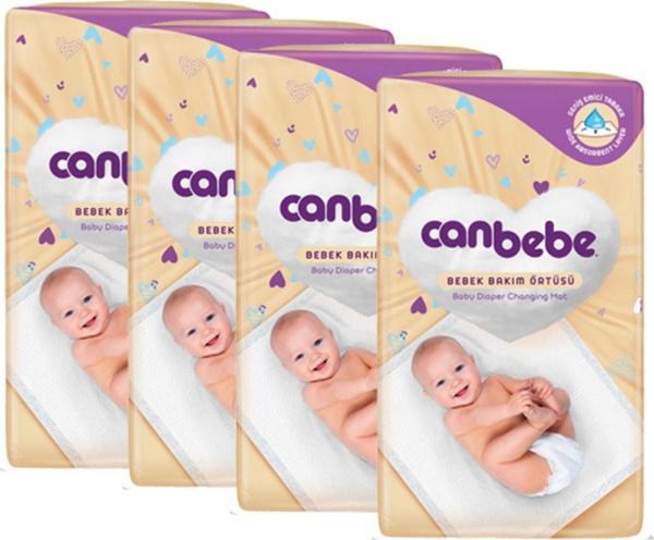 Canbebe Bebek Bakım Örtüsü 60x60 cm 8 li x 4 Adet - Image 1