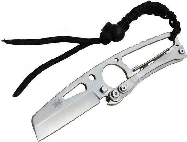 Gear Hit Cutter Tx01 Outdoor Kamp Bıçağı Metal 19 Cm - İpli Sap, Kılıflı - Image 1