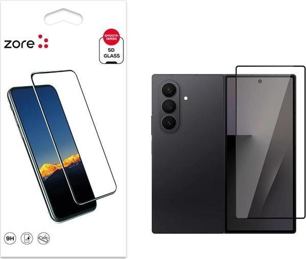 Galaxy Z Fold 7 Zore Kenarları Kırılmaya Dayanıklı Cam Ekran Koruyucu - Image 1