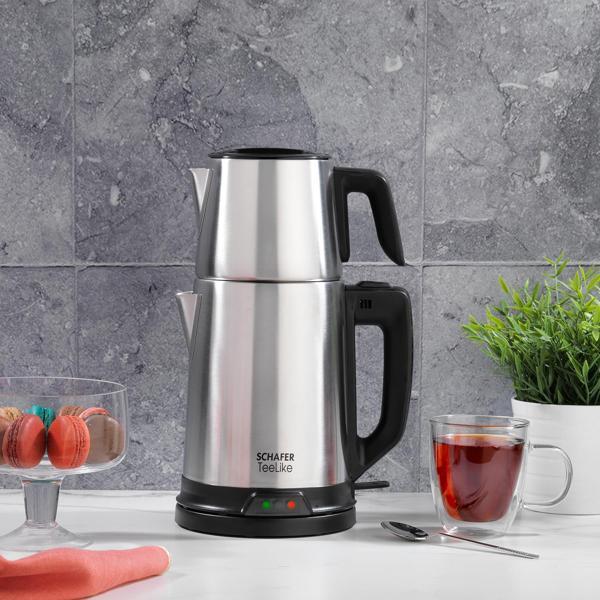 Schafer TeeLike Paslanmaz Çelik Çay Makinesi-Inox - Image 1