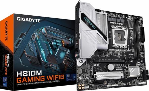 Gigabyte H810M Gaming WiFi6 DDR5 (6400MHz)OC M.2 HDMI/DP PCIe 4.0 1851P mATX Anakart - Image 1