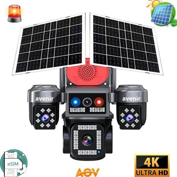AVENİR AV-S445 E-SİM 4 Kameralı AOV Güneş Enerjili Kamera - Image 1