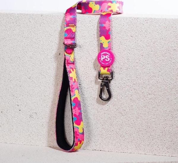 Pawstar Rosea Camouflage Köpek Gezdirme Kayışı 120 cm x 2 cm - Image 1