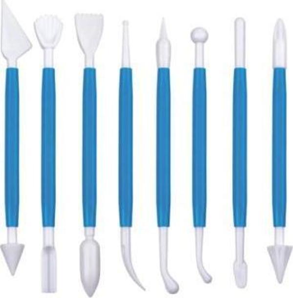 Marzipan Set Şeker Hamuru Şekillendirici 8 Parça - Image 1