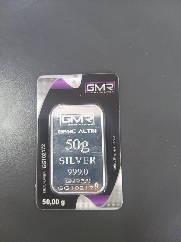 EG Kuyumculuk 50 gr Gümüş Külçe Gmr - Image 1