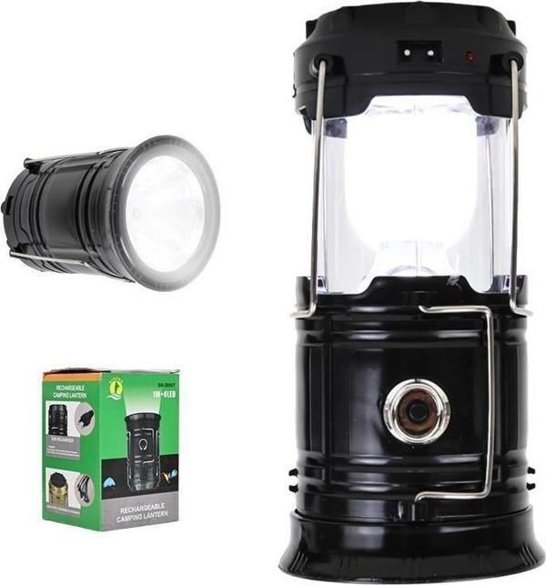Ayt Powermaster Solar Güneş Enerjili Şarjlı Kamp Lambası Işıldak Led Aydınlatma Sh-5800t 1w 6led - Image 1