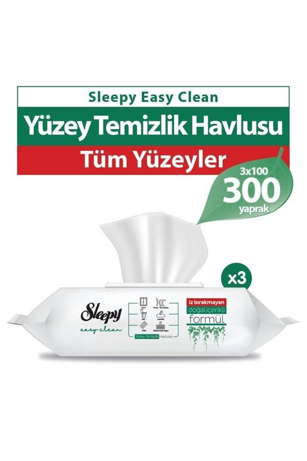 Sleepy Easy Clean Yüzey Temizlik Havlusu&Mendili 3X100 (300 Yaprak) - Image 1