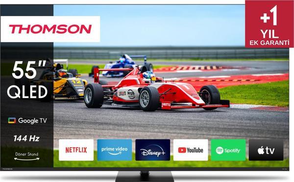 Thomson 55QG7C14 55” 139 Ekran Uydu Alıcılı 4K Ultra HD Google Smart 144 Hz QLED Pro TV - Image 1