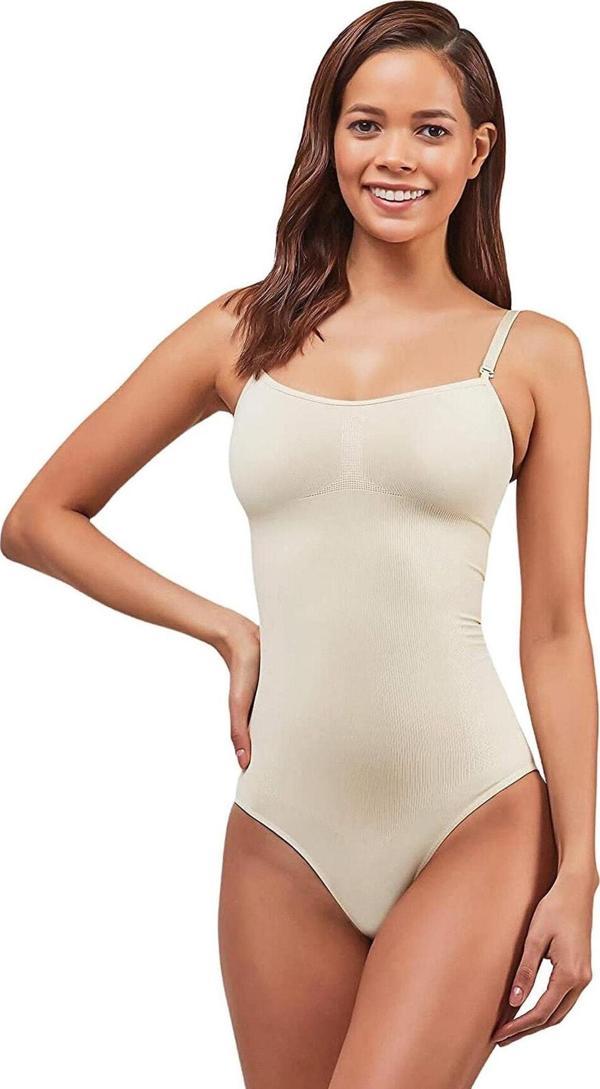 Elite Life K-14-876 Kadın Beden Küçülten İp Askılı Slip Body Korse - Image 1
