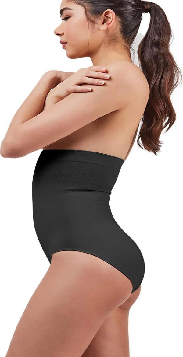 Elite Life Kadın Mide Karın Toparlayıcı Kalça Şekillendirici Silikon Bantı Dilişsiz Slip Korse ( K-02 ) - Image 1