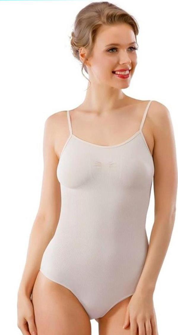 Layza Form 17500 Kadın İz Yapmaz İnce Askılı Mikro Elyaf Boy Body Korse - Image 1