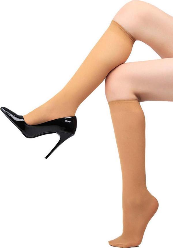 Kadın Diz Altı Pantolon Çorabı 3 lü 40 Den Mat Orta Kalın Lastikli  Müjde  -  - Image 1