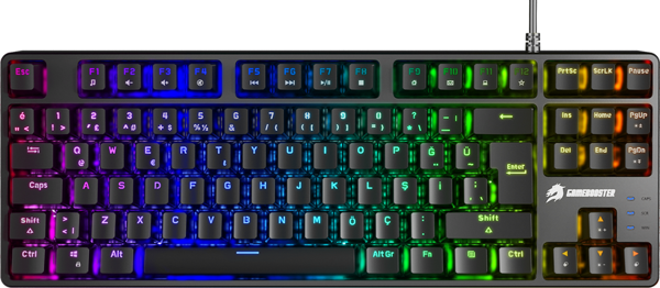 GameBooster G23B Enigma TKL Rainbow Aydınlatmalı Red Switch Siyah Mekanik Gaming Klavye - Image 1