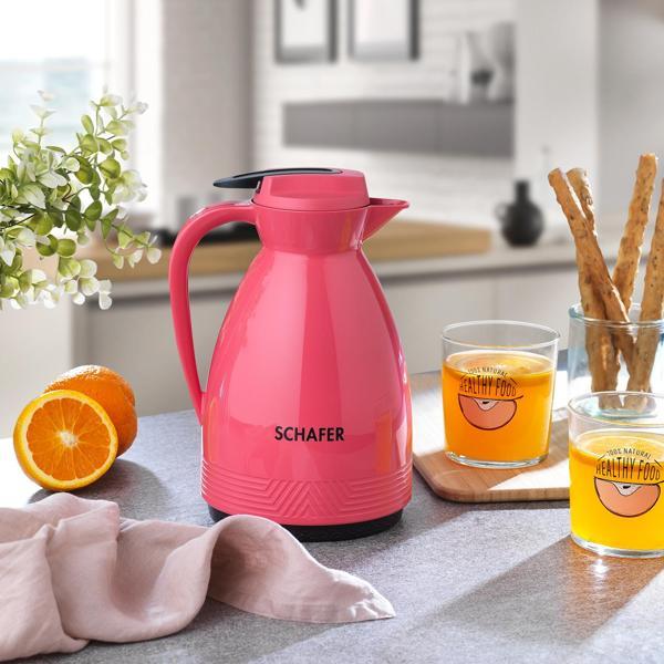 Schafer Kitchenhouse Cam Termos 1 L-Pembe - Image 1