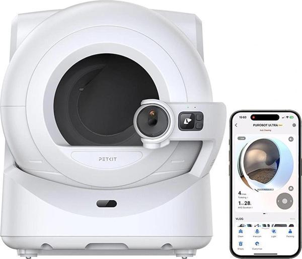 Petkit Purobot Ultra Akıllı Kedi Tuvaleti Beyaz (Resmi Distribütör Garantili) - Image 1