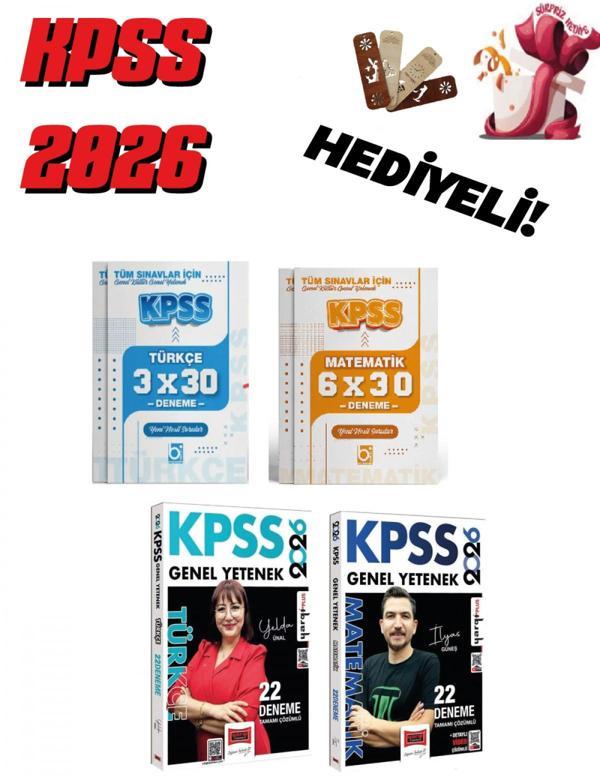 2026 KPSS Genel Yetenek 53 Deneme Seti 4 Kitap Bigelio ve Yargı Yayınları - Bi bigelio - Image 1
