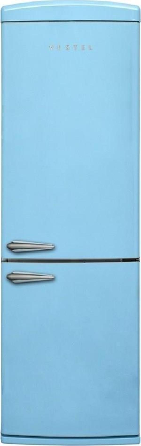 Vestel Retro NFK37211 Düş Mavisi Buzdolabı - Image 1