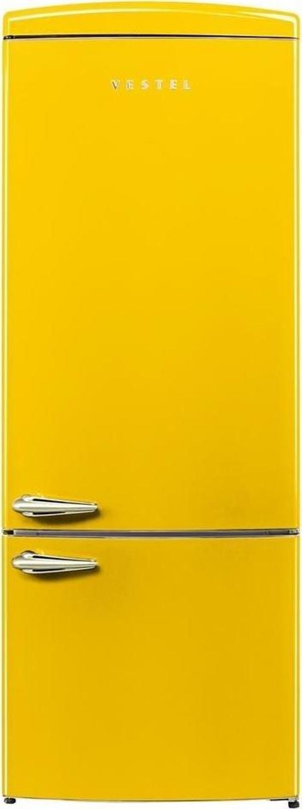 Vestel RETRO NFK52111 SARI Buzdolabı - Image 1