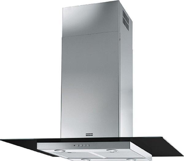 Franke 3250518790 Davlumbaz Glass Lınear Isola Fgl 915 I Bk / Xs Inox Ve Sıyah Cam Ada Davlumbaz - Image 1