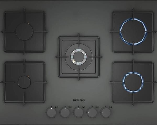 Siemens EN7B8QP30O Ankastre Gri Cam Ocak - Image 1