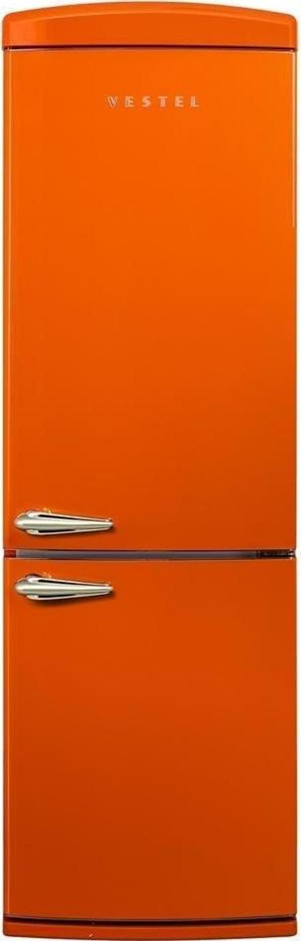 Vestel NFK37011 Turuncu Retro Kombi Buzdolabı - Image 1