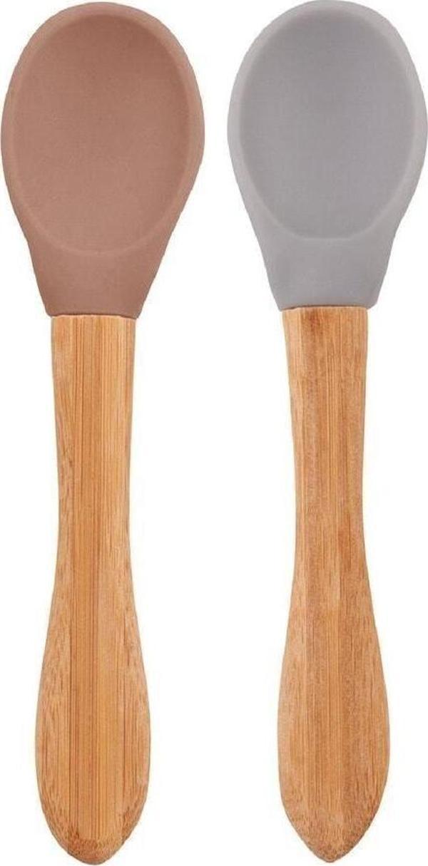 Oioi Mama Kaşığı Woody Brown Powder Grey - Image 1